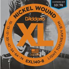 D'ADDARIO EXL-140-8 10-74 струны для 8-струнной  электрогитары