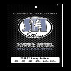 SIT PS1052 Powersteel Stainless Steel Heavy Bottom, Струны для электрогитары 10-52