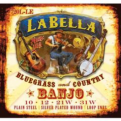 La Bella 720L-LE Комплект струн для банджо тенор, петля, 10-31