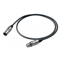 Proel BULK250LU1 - Микрофонный кабель  XLR папа <->XLR мама, длина - 1 m