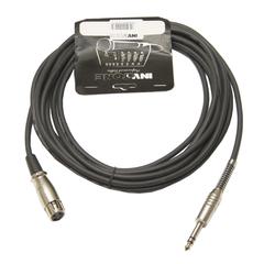 INVOTONE ACM1010FS/BK - микрофонный кабель , 6,3 джек стерео <-> XLR (мама), длина 10 м