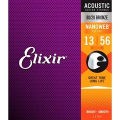 ELIXIR 11102 13-56 NanoWeb струны для акустической гитары