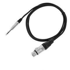 SHNOOR MC226-XMJS-3 Микрофонный симметричный кабель с разъёмами XLR папа-Jack стерео 3 м.,чёрный