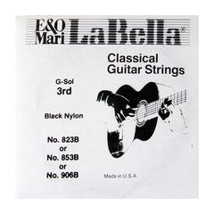 La Bella 823B Отдельная струна №3 черный нейлон из комплекта 820B