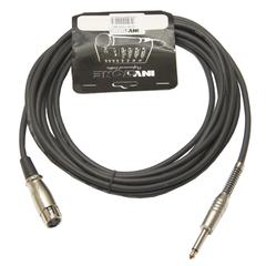 INVOTONE ACM1005/BK - микрофонный кабель, 6,3 джек моно - XLR (мама), 5 метров