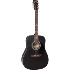 Encore EW100BK  акустическая гитара, Dreadnought, цвет черный матовый
