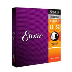 ELIXIR 11027 11-52 NanoWeb  струны для акустической гитары