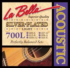 LABELLA 700L струны для акустической гитары Silver Plated 9-50