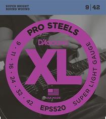 D'ADDARIO EPS520 XL PRO STEEL Струны для электрогитары Super Light 9-42