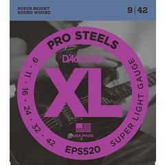 D'ADDARIO EPS520 XL PRO STEEL Струны для электрогитары Super Light 9-42