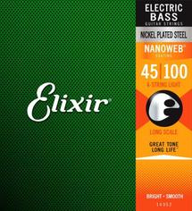 Elixir 14052 NanoWeb  45-100 струны для бас-гитар