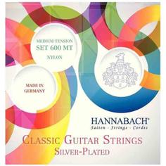 Hannabach 600MT Silver-Plated Green Комплект струн для классической гитары, среднее натяжение