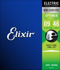 ELIXIR 19027 Optiweb Комплект струн для электрогитары Custom Light 9-46