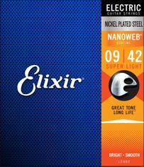 ELIXIR 12002 09-42 NanoWeb струны для электрогитары