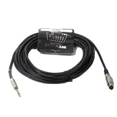 INVOTONE ACM1010/BK - микрофонный кабель , 6,3 джек моно <-> XLR (мама), длина 10 м