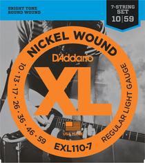 D'ADDARIO EXL-110-7 XL 10-59 струны для 7- стр электрогитары