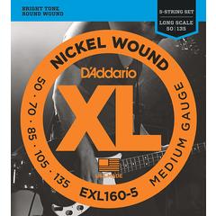 D'ADDARIO EXL-160-5  XL 50-135 струны для 5 струнной бас гитары