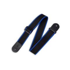 Levy's M8 Poly BKB  ремень гитарный, черный/синий