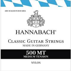 Hannabach 500MT Комплект струн для классической гитары, посеребренная медь, среднее натяжение