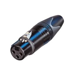 Neutrik NC3FXX-BAG, кабельный разъем XLR3 female, цет черны, контакты покрыты серебром