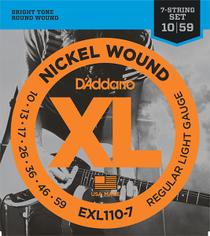 D`ADDARIO EXL110-7 10-59 XL NICKEL WOUND Струны для 7-струнной электрогитары