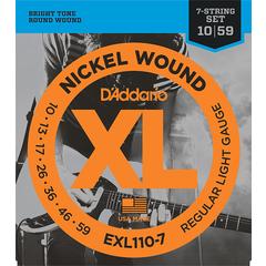 D`ADDARIO EXL110-7 10-59 XL NICKEL WOUND Струны для 7-струнной электрогитары