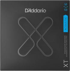 D'ADDARIO XTAPB1253 XT Комплект струн для акустической гитары, фосф.бронза, 12-53, с покрытием