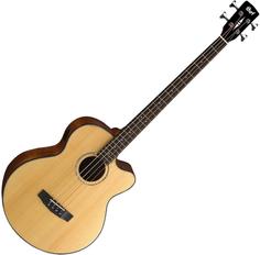 Cort AB 850F W BAG NAT электроакустическая бас-гитара, с чехлом
