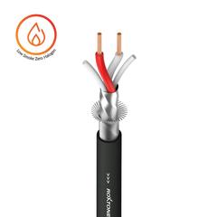 ROXTONE MC022L-LSZH/FRNC - Mикрофонный кабель 2х0,5мм2, D 5.2мм в LSZH/FRZH оболочке, черный