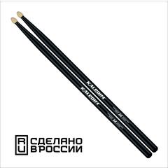 Kaledin Drumsticks 7KLHBBK5A Black 5A Барабанные палочки, граб, флуоресцентные