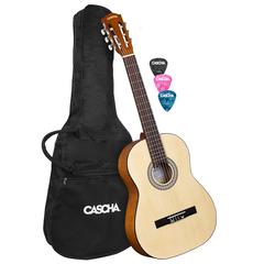 CASCHA HH-2137 Student Series Классическая гитара 4/4, с чехлом и 3 медиаторами