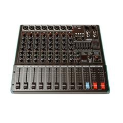 NordFolk NFX-8USB микш пульт, 8 микр/ лин, граф 7-ми полос эквалайзер, DSP, MP3 плеер, Bluetooth