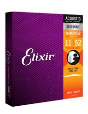 ELIXIR 11027 11-52 NanoWeb  струны для акустической гитары