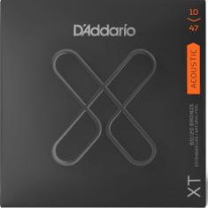 D'ADDARIO XTABR1047 XT Комплект струн для акустической гитары, бронза 80/20, 10-47, с покрытие