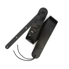 1221-65-1-BLK Ремень для гитары, кожаный, черный