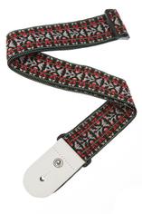 PLANET WAVES 50G01 Woven Гитарный ремень, рисунок Hootenanny Red