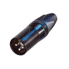 Neutrik NC3MXX-BAG. кабельный разъем XLR3 male, цет черны, контакты покрыты серебром